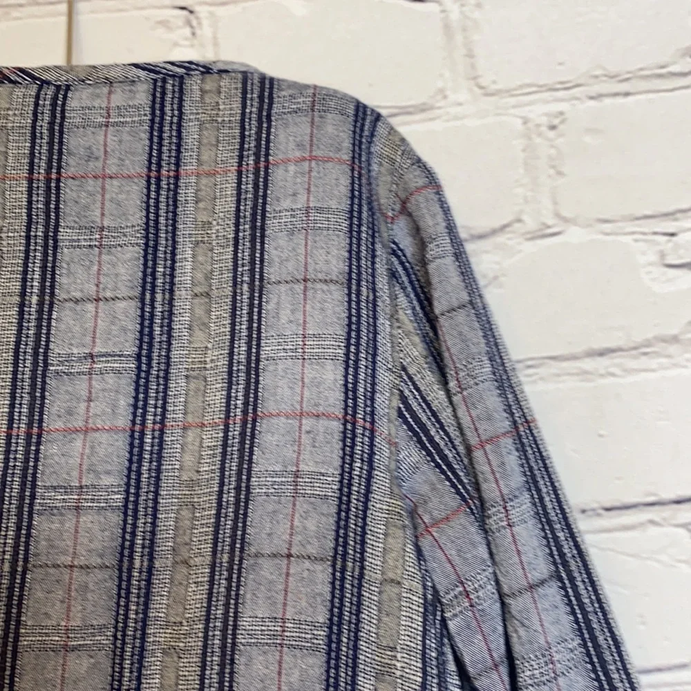 Old Navy Girl's Blue Plaid Jacket Size 5T